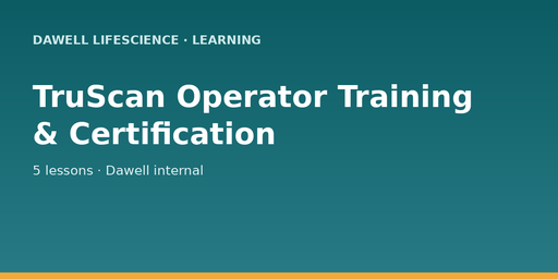 TruScan Operator Training & Certification
